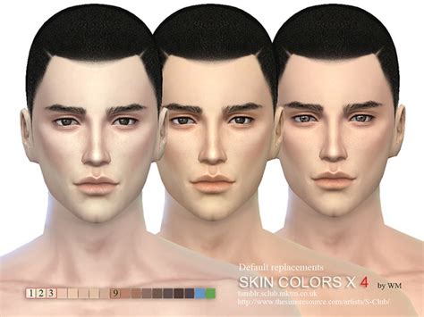 The Sims Resource S Club Wm Skin Cas Colors X 4 Default