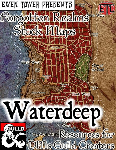 Map Of Waterdeep And Surrounding Areas