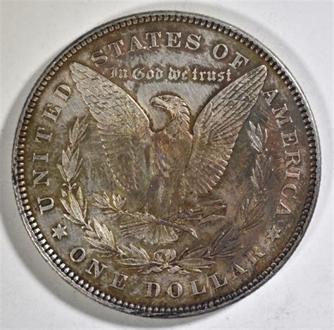1878 78tf Morgan Dollar Au Toned