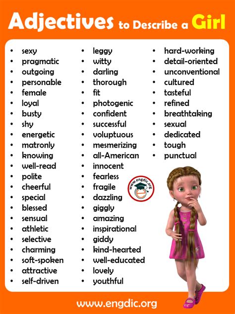 List Of Adjectives Describing People List Of Adjectiv Vrogue Co
