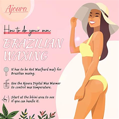 Ajoura Digital Waxing Kit For Brazilian Bikini Wax 1lb Refill Wax Beads For Brazilian Waxing