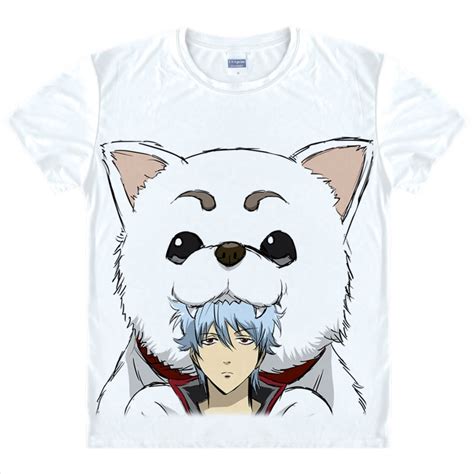 Gintama T Shirts Kawaii Japanese Anime T Shirt Manga Shirt Cute Cartoon