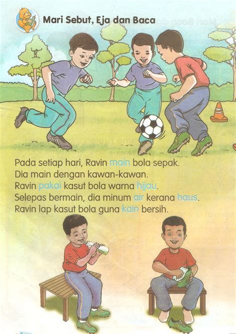 Tulis yang mana diftong atau vokal berganding. Bahasa Malaysia Tahun Satu: Kemahiran Membaca Ayat dan ...