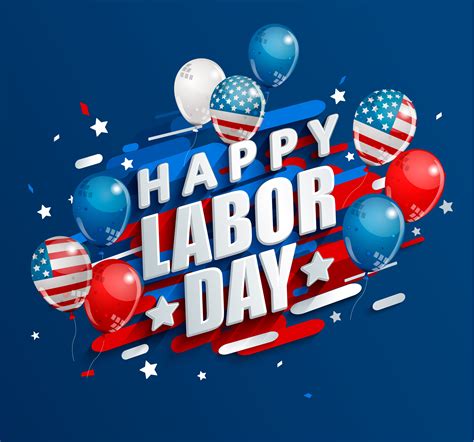 Happy Labor Day Holiday Banner 416010 Vector Art At Vecteezy
