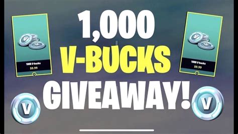 Fortnite 1000 Vbuck Giveaway At 200 Subscribers No Clickbait Youtube