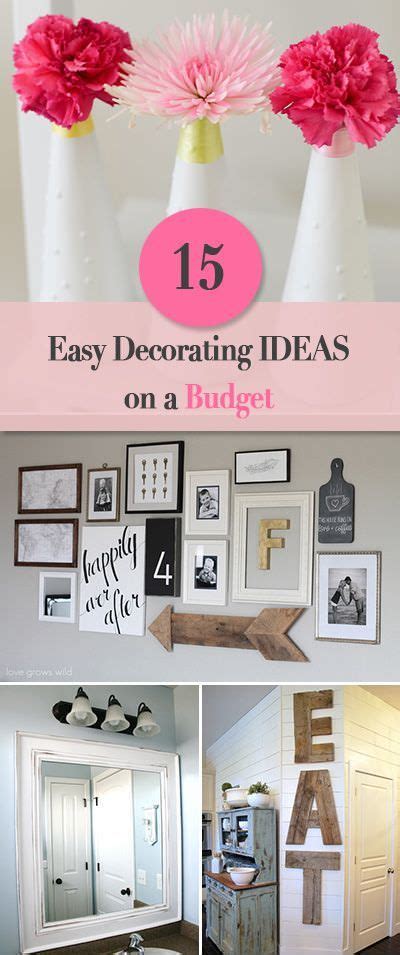 15 Easy Diy Home Decorating Ideas On A Budget Decorating On A Budget