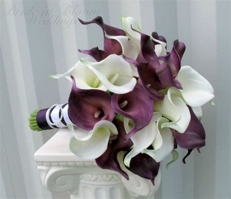 Calla Lily Wedding Bouquet Bridal Bouquet Real Touch Calla Lilies White