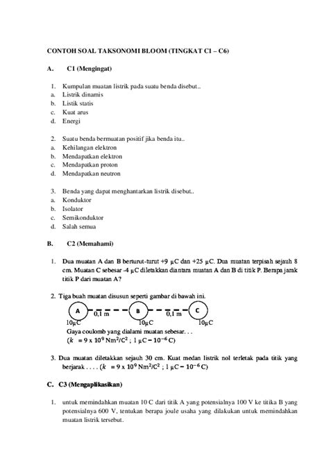 Soal untuk skb guru sd ada gak mimin? Contoh Soal C1 Sampai C6 Sejarah