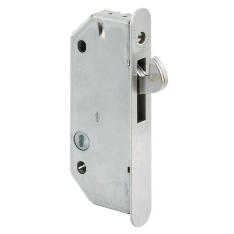 Prime Line Silver Zinc Plated Sliding Patio Door Mortise Lock In The