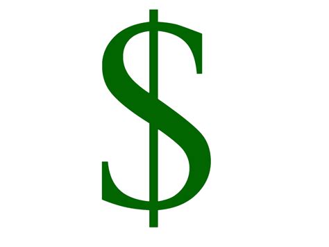 One Dollar Sign Png