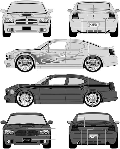 Dodge Charger Srt8 Dodge Drawings Dimensions Pictures Of The Car