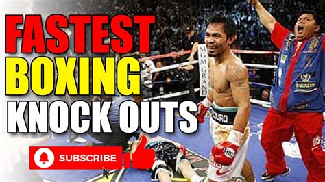 Fastest Boxing Knockouts Part 1 Youtube