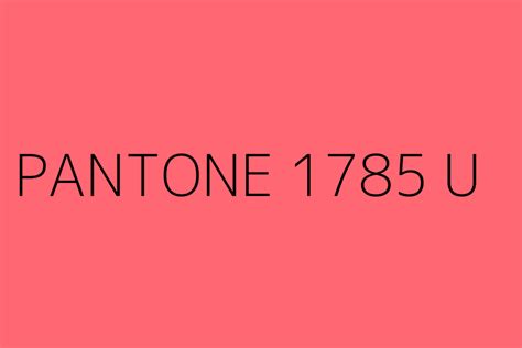 Pantone 1785 U Color Hex Code