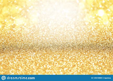 Yellow Gold Sparkle Glitter Abstract Background Stock Image Image Of