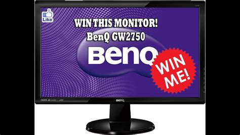 Benq Gw2750 Monitor Giveaway Youtube