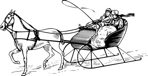 Feel free to print and color from the best 38+ horse and sleigh coloring page at getcolorings.com. Clipart - Sled