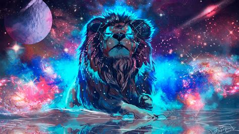 2560x1440 Lion 4k Artistic Colorful 1440p Resolution Hd 4k Wallpapers