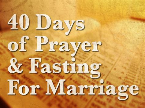 If you think you could safely lose that much. The End Of The 40 Day Fast For Marriage