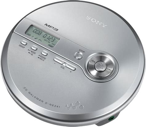 Sony Walkman D Ne 241 S Tragbarer Mp3 Cd Player Silber Amazonde