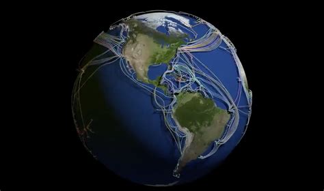 Map Shows All The Fibre Optic Cables Under The World's Oceans