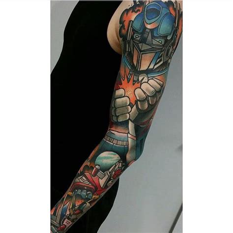 If the series of mediocre (at best) michael bay films is your only exposure to the transformers, one might not understand the obsession that so many people have with the robots in disguise. Transformers Sleeve Tattoo | Best Tattoo Ideas Gallery