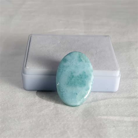 Natural Larimar Gemstone Cabochon Oval For Pendant Jewelry Etsy