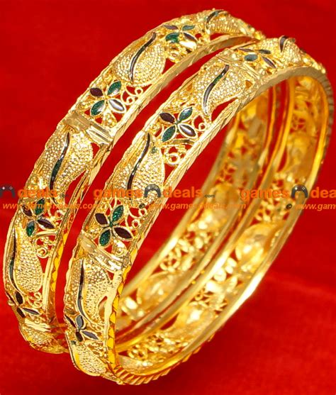 The top countries of suppliers are india, india. BG054-2.6 Size Gold Plated Imitation Enamel Mango Bangle ...