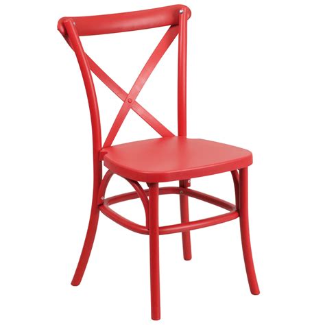 Great savings & free delivery / collection on many items. Bistro Style Cross Back Indoor/Outdoor Chair-Resin and ...