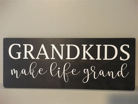 Grandkids Make Life Grand Sign Etsy