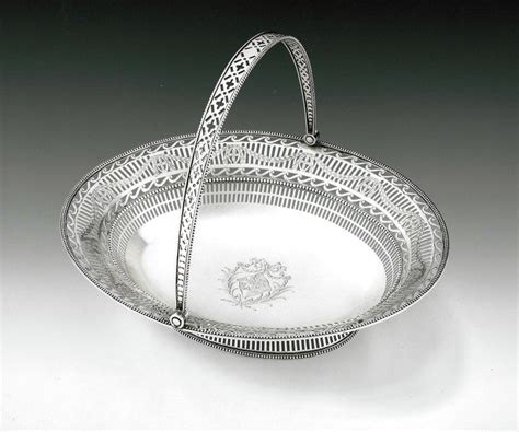 George Iii Bread Basket Made In Sheffield In 1777 By Richard Morton And