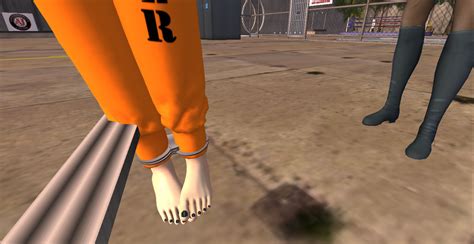 cuffed feet by barefoot inmate on deviantart