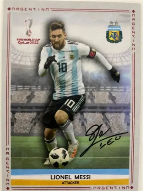 Lionel Messi 2022 World Cup Card 1200 Picclick
