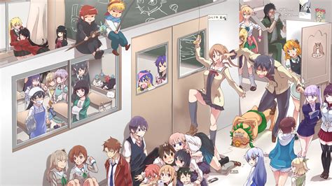 Anime Classroom Poster Hd Wallpaper Wallpaper Flare