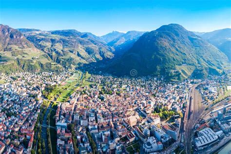 Bolzano Aerial Panoramic View Italy Stock Image Image Of Cityscape