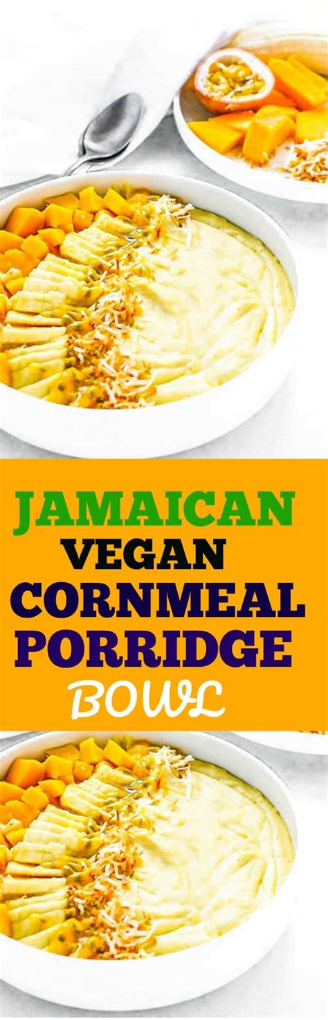 Jamaican Cornmeal Porridge Bowl Healthier Steps