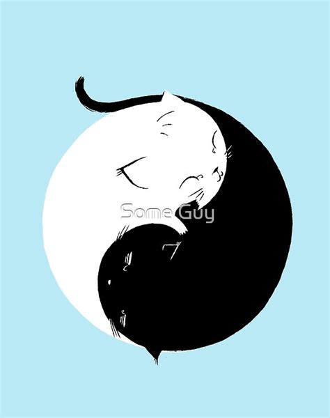 Yin Yang Kittens By Some Guy Redbubble