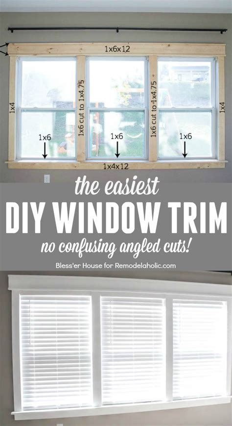 Remodelaholic Diy Easy Craftsman Window Trim