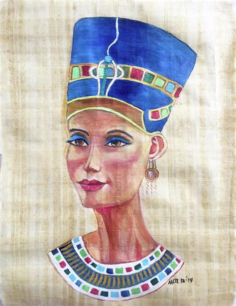 Queen Nefertiti Painting By Nancy Razon Fine Art America