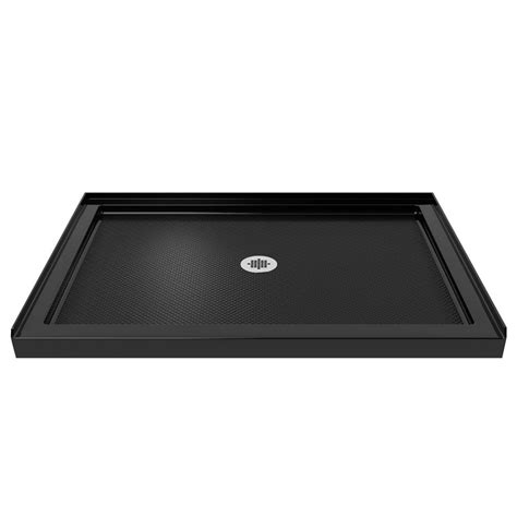 Tileable, drain = stainless steel special feature: DreamLine SlimLine 36 in. x 48 in. Single Threshold Shower ...