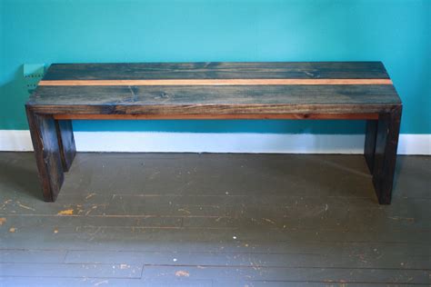 6 Bench From 2x6s With A Two Tone Stain Anyone Need A Bench Im