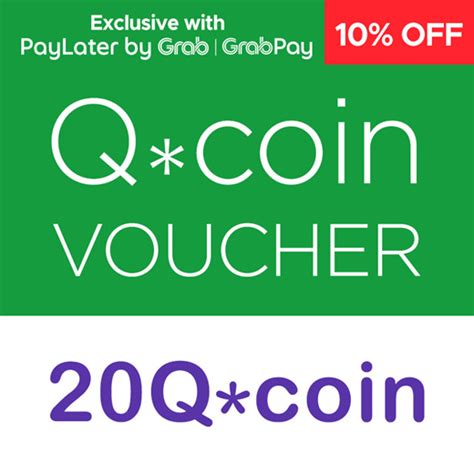 Qoo10 20 Qcoin Top Up Voucher Only With Grabpay Top Up And T Card