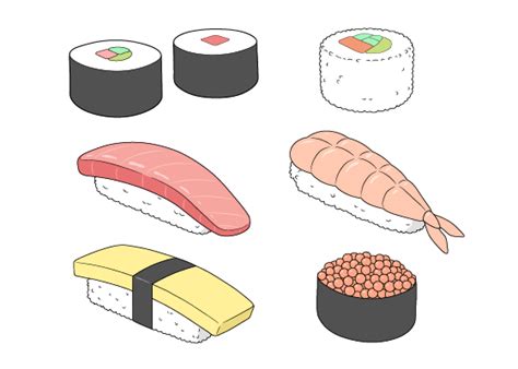 How To Draw Sushi Step By Step Animeoutline