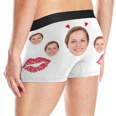 Custom Underwear For Men Personalized Face Boxers Briefs Photo Etsy