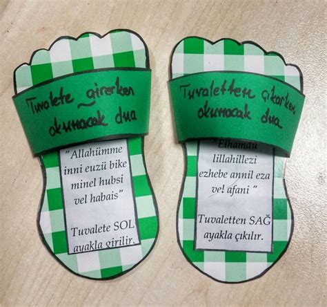 Tuvalete giris cikis duasi | Evde eğitim, Eğitim