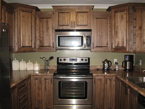Walnut Stained Oak Kitchen Cabinets - Anipinan Kitchen
