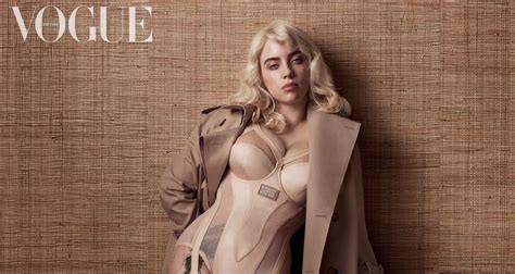 Popstar Billie Eilish Posiert F R Britische Vogue In Sexy Korsett