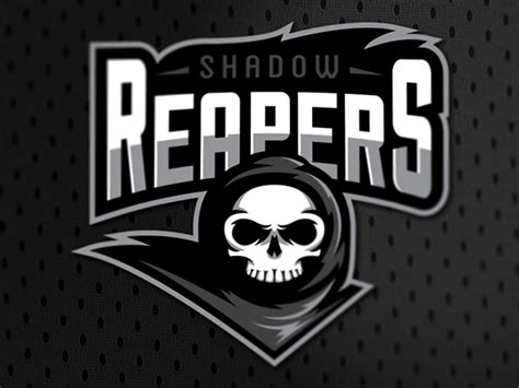 Reapers Shadow Football Logo Design Reaper