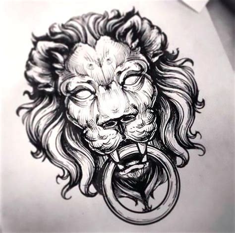 Awesome Lion Face Knocker Trendy Tattoos New Tattoos Body Art