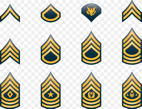 Staff Sergeant Ssg Soldier Military Rank Insignia Vector Image