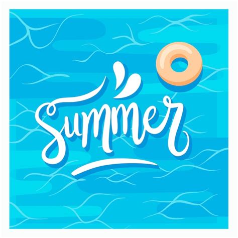 Free Vector Creative Summer Lettering